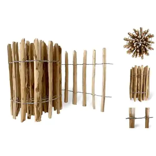 Staketenzaun Floranica ® imprägnierter Gartenzaun Länge: 500 cm