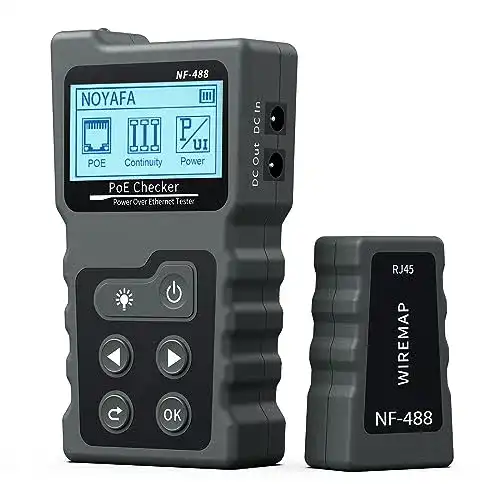 Kabeltester Noyafa , PoE Checker, Inline-PoE-Spannungs- und Strom
