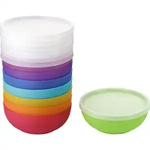 Müslischalen Kigima Schüsseln mit Deckel Regenbogen, 8 STK