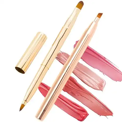 Lippenpinsel CAILI Doppelte Lippenbürste und Eyeliner-Bürste