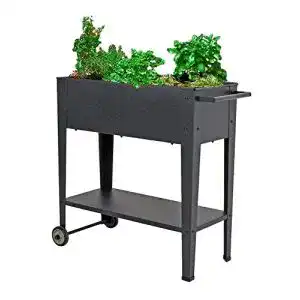 Hochbeet auf Rollen Spetebo Metall Hochbeet 75x35x80 cm