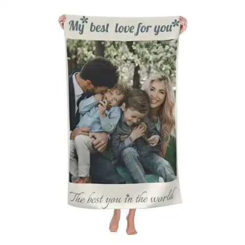 Foto-Handtuch Naispanda Personalisiertes Strandtuch mit Foto