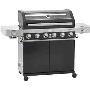 Rösle-Gasgrill RÖSLE Gasgrill BBQ-Station VIDERO G6-S Schwarz