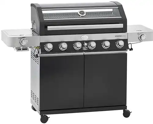 Rösle-Gasgrill RÖSLE Gasgrill BBQ-Station VIDERO G6-S Schwarz