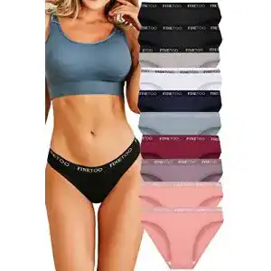 Damen-Slips FINETOO 10er Pack Baumwoll Slips Damen