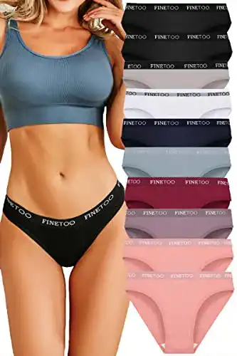 Damen-Slips FINETOO 10er Pack Baumwoll Slips Damen