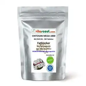 Chitosan vitascout_com MEGA – 500 Tabletten – hochdosiert