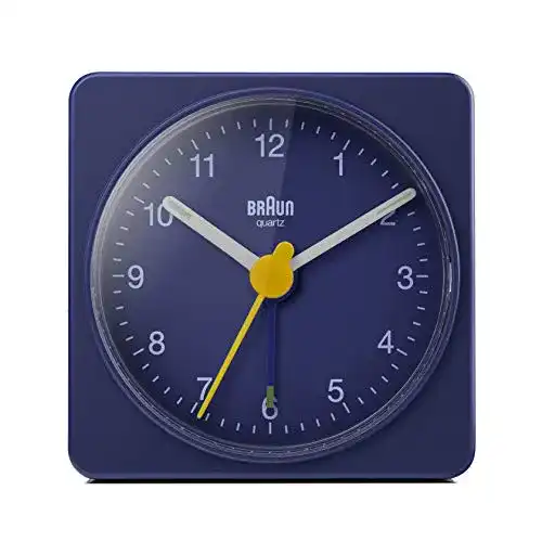 Braun-Wecker Braun Klassischer analoger Reisewecker, kompakt