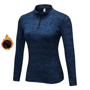 Skipullover Damen WOWENY Fleecepullover Damen 1/4 Zip
