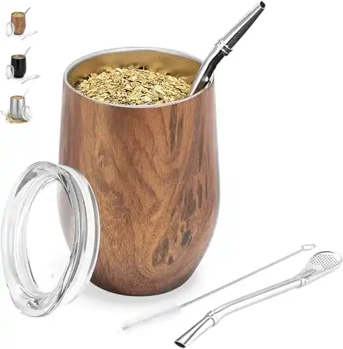 Mate-Becher TELANKS Mate Becher, 340 ml doppelwandig