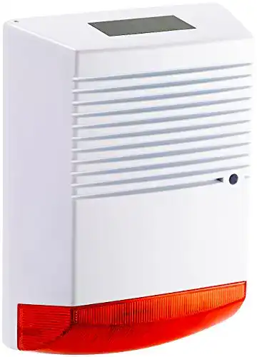 Alarmanlage-Attrappe VisorTech Alarm Attrappe mit Solar Blinklicht