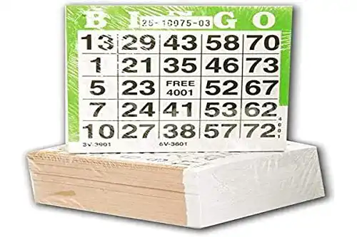 Bingo-Karten Speelgoed 360601 Bingo Karten 500st