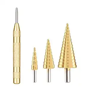Stufenbohrer MOHOO HSS , 3pcs Spiralnut Kegelbohrer bohrer set