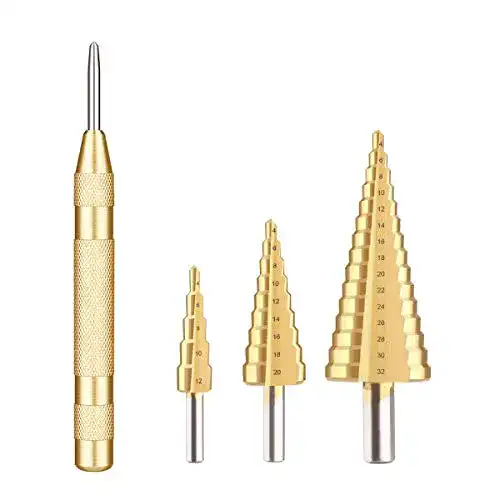 Stufenbohrer MOHOO HSS , 3pcs Spiralnut Kegelbohrer bohrer set