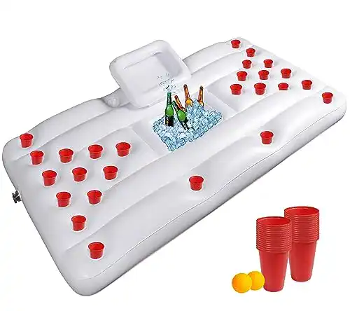 Luftmatratze Pool Bilisder Beer Pong Luftmatratze Aufblasbar Bierpong