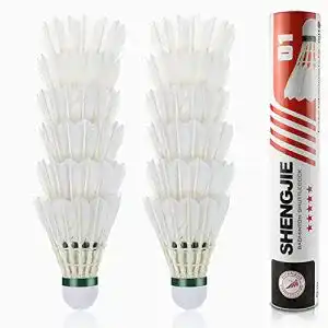 NaturfederbÃ¤lle Buluri 12 Pack Hohe Qualität Badminton Federbälle, Badminton Bälle, Gänsefeder High Speed Badminton