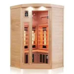 Sauna Dewello Infrarotkabine LAKEFIELD 140×140 DUAL-THERM