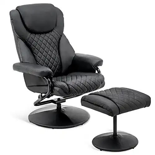 Relaxsessel mit Hocker M MCombo, 360°drehbar, Liegefunktion