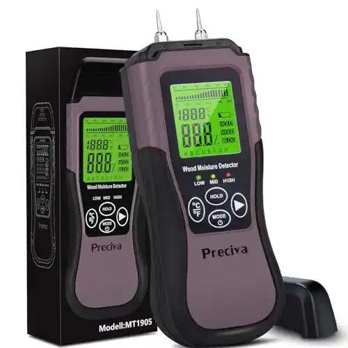 Die beste Holzfeuchtigkeitsmessgerät Preciva mit LCD-Display 2026 Test Bestseller Holzfeuchtigkeitsmessgerät Preciva mit LCD-Display