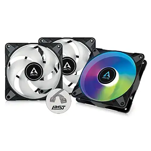 RGB-Lüfter ARCTIC P12 PWM PST A-RGB, 3 Stück, 120 mm PWM