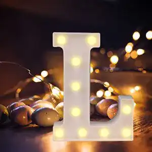 Leuchtbuchstaben Yinuoday LED Buchstabe Lichter Alphabet