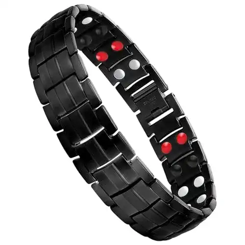 Magnetarmband Herren Jeracol Titanium Stahl Magnetisch
