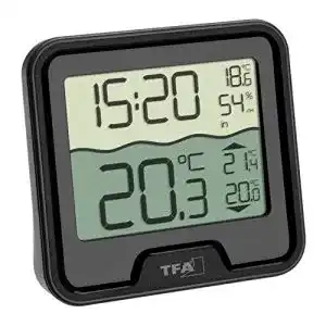 Poolthermometer TFA Dostmann Marbella Funk-, schwarz