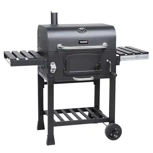Grillwagen TAINO Hero BBQ Smoker Holzkohle Grill Grillkamin