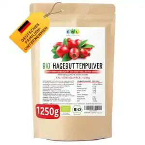Hagebuttenpulver EWL Naturprodukte Bio Bio 1000g + 250g extra