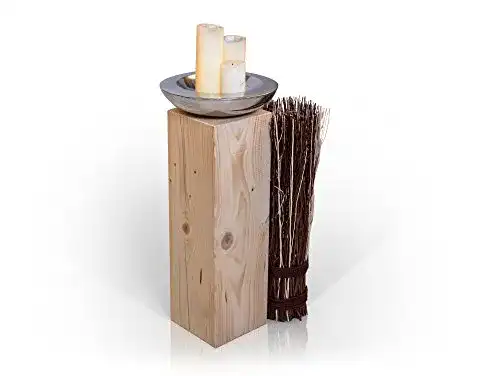 Holzsäule moebel-eins Blumensäule Fichte massiv Dekosäule Säule
