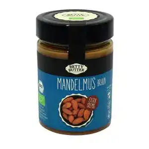 Mandelmus Betty Butter Bio braun, 330 g Glas