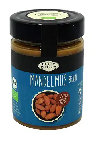 Mandelmus Betty Butter Bio braun, 330 g Glas