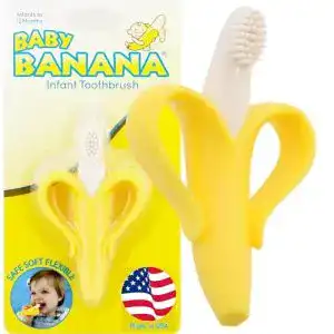 Baby-Zahnbürste BABY BANANA, Kleinkind Zahnpflege, 2-in-1
