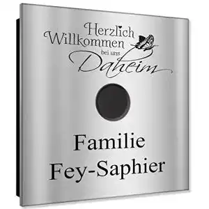 Funkklingel Edelstahl Zalafino Anthrazit RAL7016 SUPER FLACH