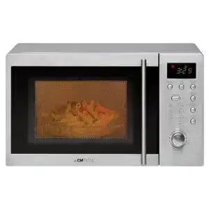 Mikrowelle mit Dampfgarer Clatronic Unterbau, mit Grill, Edelstahl