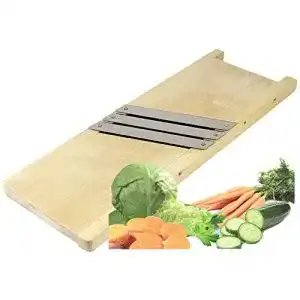 Krauthobel Wamat Sauer Gemüsehobel Holz, 3 Messer, 44 cm