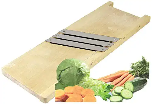 Krauthobel Wamat Sauer Gemüsehobel Holz, 3 Messer, 44 cm