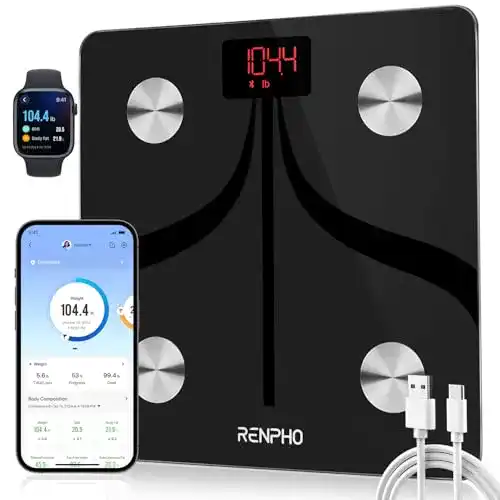 Renpho-Körperfettwaage RENPHO Körperfettwaage, mit App