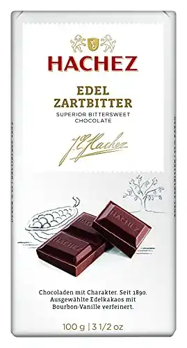 Hachez-Schokolade Hachez Edel Zartbitter, 5 x 100 g