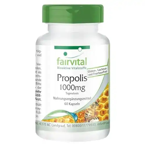 Propolis fairvital Bienen Kapseln – Natürliches Bienenharz Extrakt