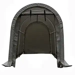 Lagerzelt Rolektro Motorrad-Garage PVC610 Grau 2,4×1,6×1,9m