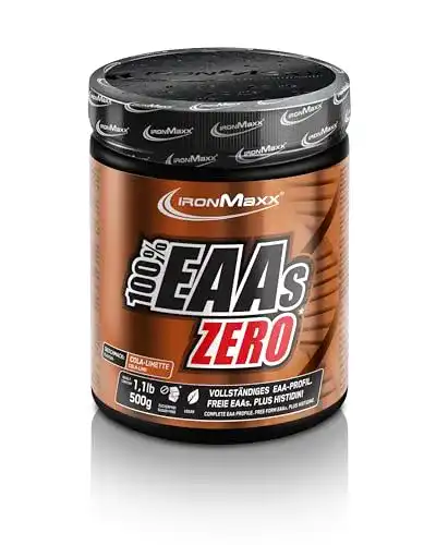 EAA-Pulver IronMaxx 100 Prozent EAAs Zero, Cola-Limette, 500 g