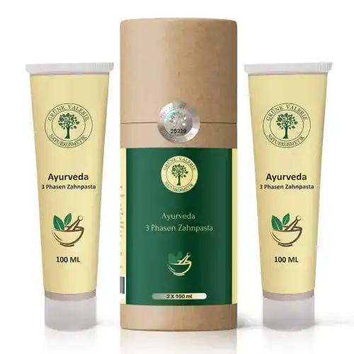 Bio-Zahnpasta Grüne Valerie Naturkosmetik Ayurveda 3 Phasen