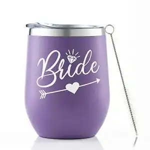 Brautbecher AMTANT Braut-Becher für Frauen | 340 ml Edelstahl