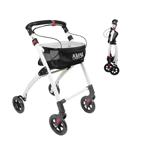 Wohnungsrollator KMINA PRO – Rollator faltbar und leicht