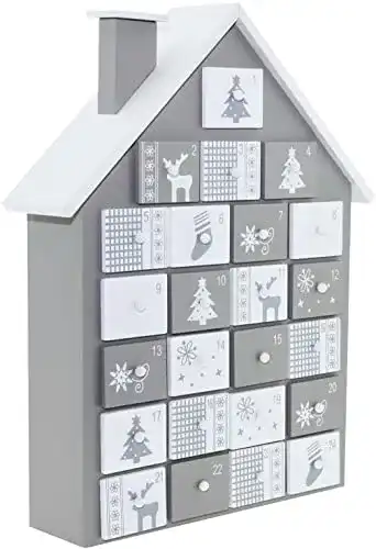 Adventskalender aus Holz CREOFANT Handgefertigter Adventskalender