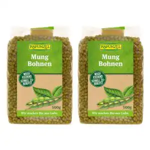 Mungobohnen Rapunzel Mungbohnen, 2 x 500 g Bio