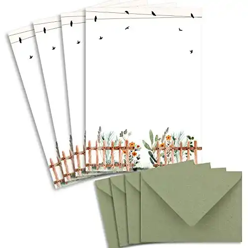 Briefpapier Glüxx Agent 25 Briefbogen-Sets DIN A4 Naturpapier