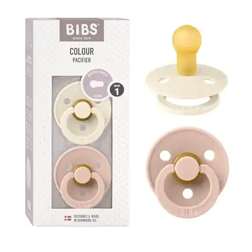 BIBS-Schnuller Bibs Colour Schnuller 2er-Pack, Kirschform Nippel