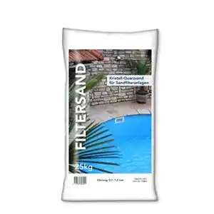 Filtersand NWN | 25 KG | 0,7-1,2 MM | Quarzsand